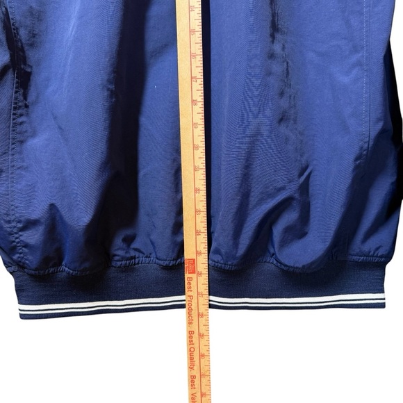 Lands End Windbreaker Jacket Mens M Navy Blue
Front Zip Basball Style TJ-9228 - Picture 12 of 12